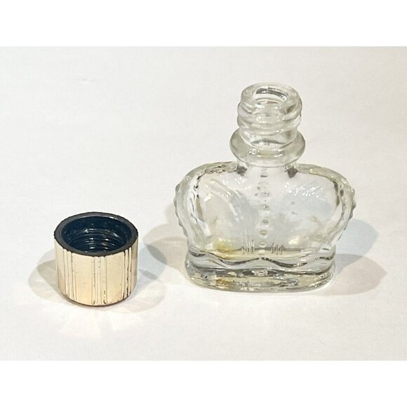 Prince Matchabelli WIND SONG Mini Perfume Bottle 1.5” Empty Crown 1/16oz Sample - Picture 3 of 6